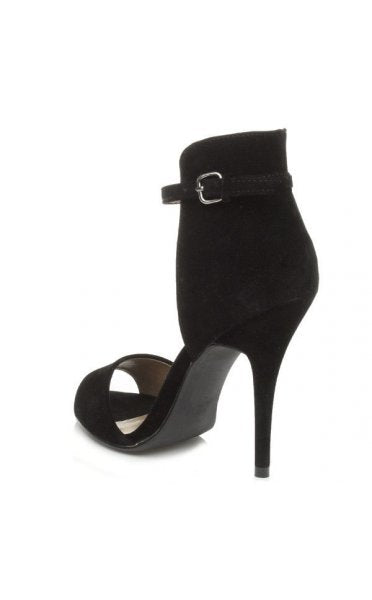 Suzi Black Suede Heels