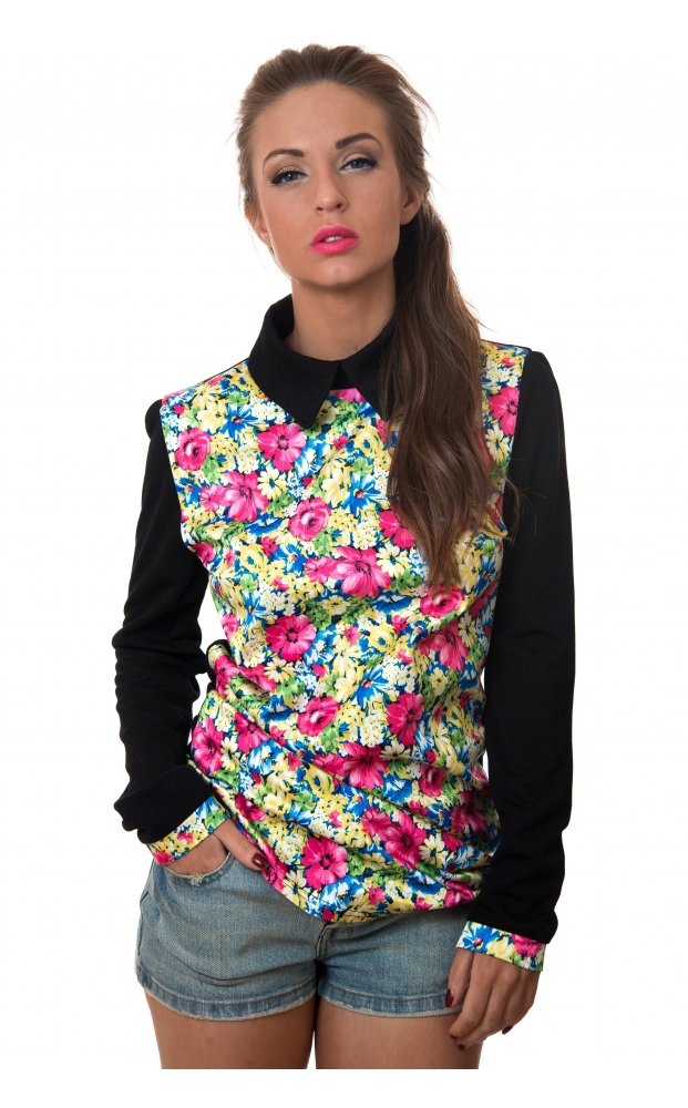 Midsummer Nights Oversized Floral Blouse