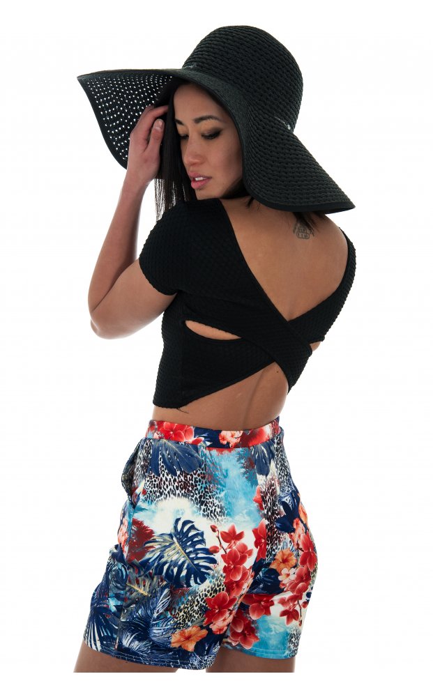Limited Edition Blue Tropical Shorts