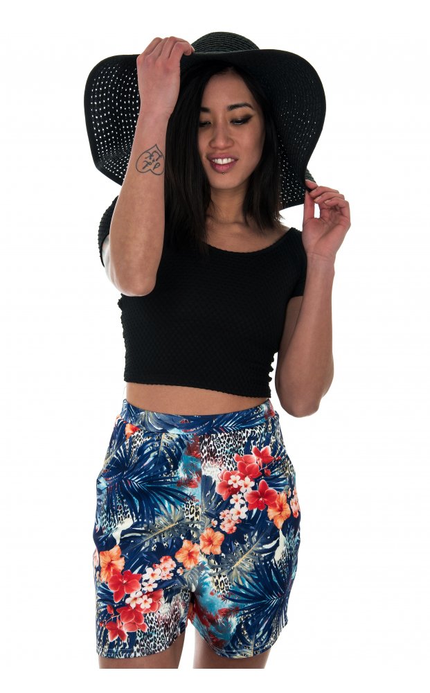 Limited Edition Blue Tropical Shorts