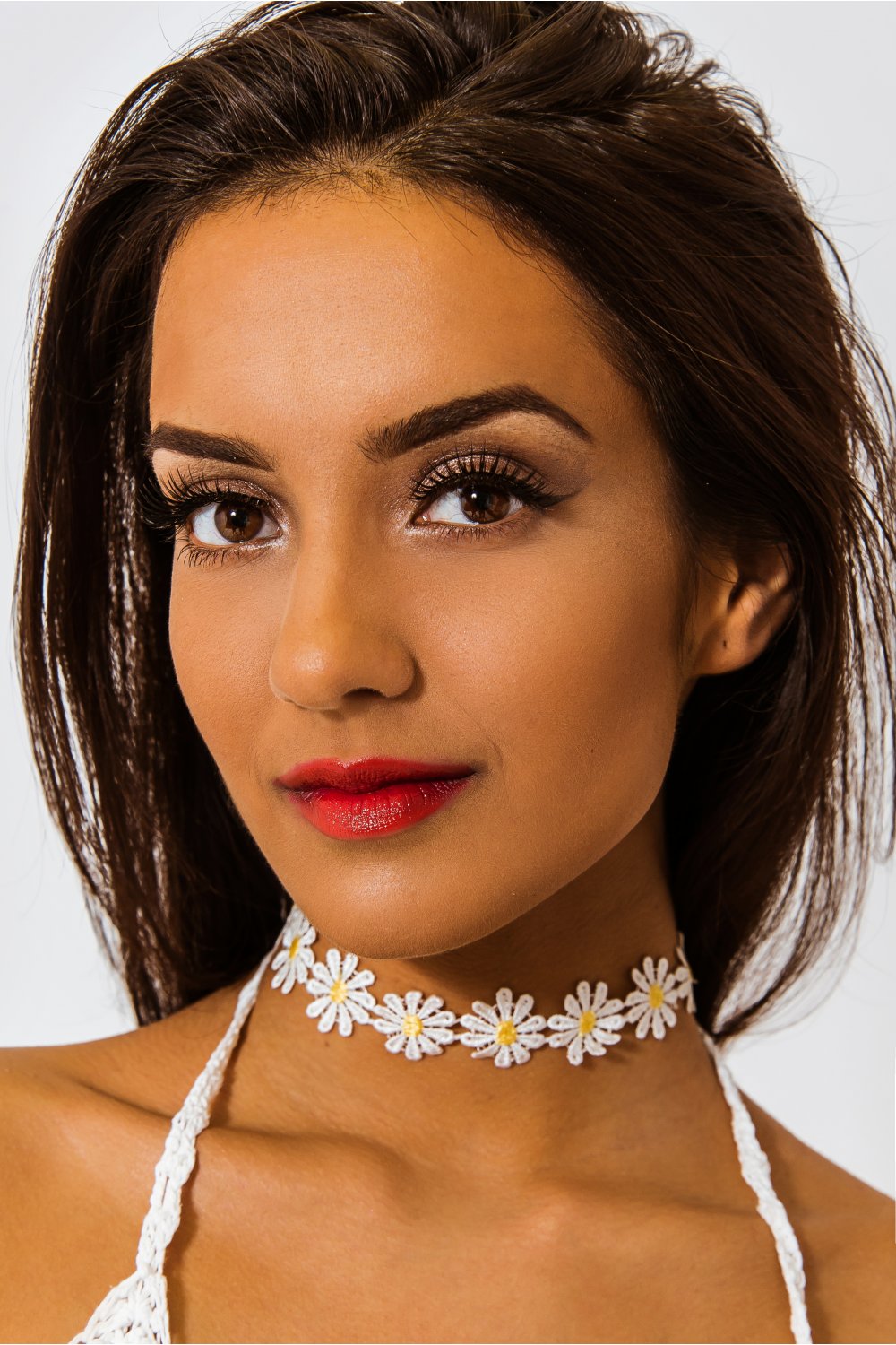 Crochet Yellow & White Daisy Choker