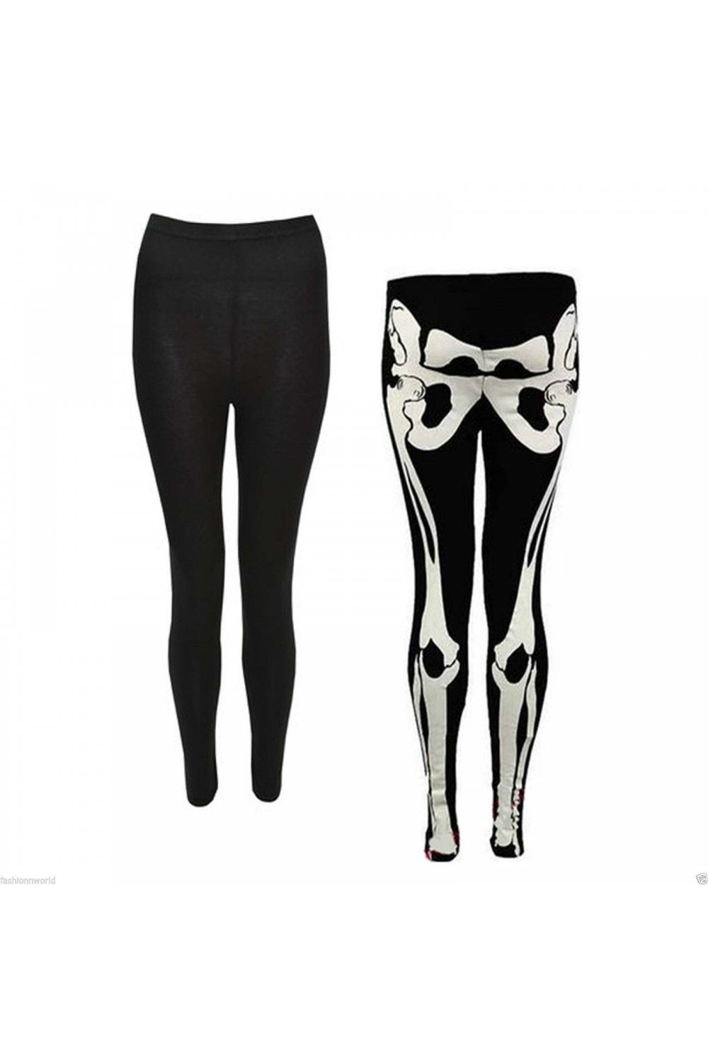 Halloween Black Skeleton Leggings