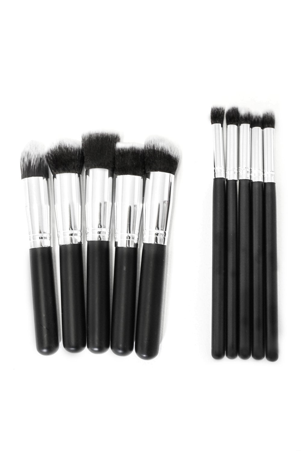 Monte Professional Black & Silver Brush Set