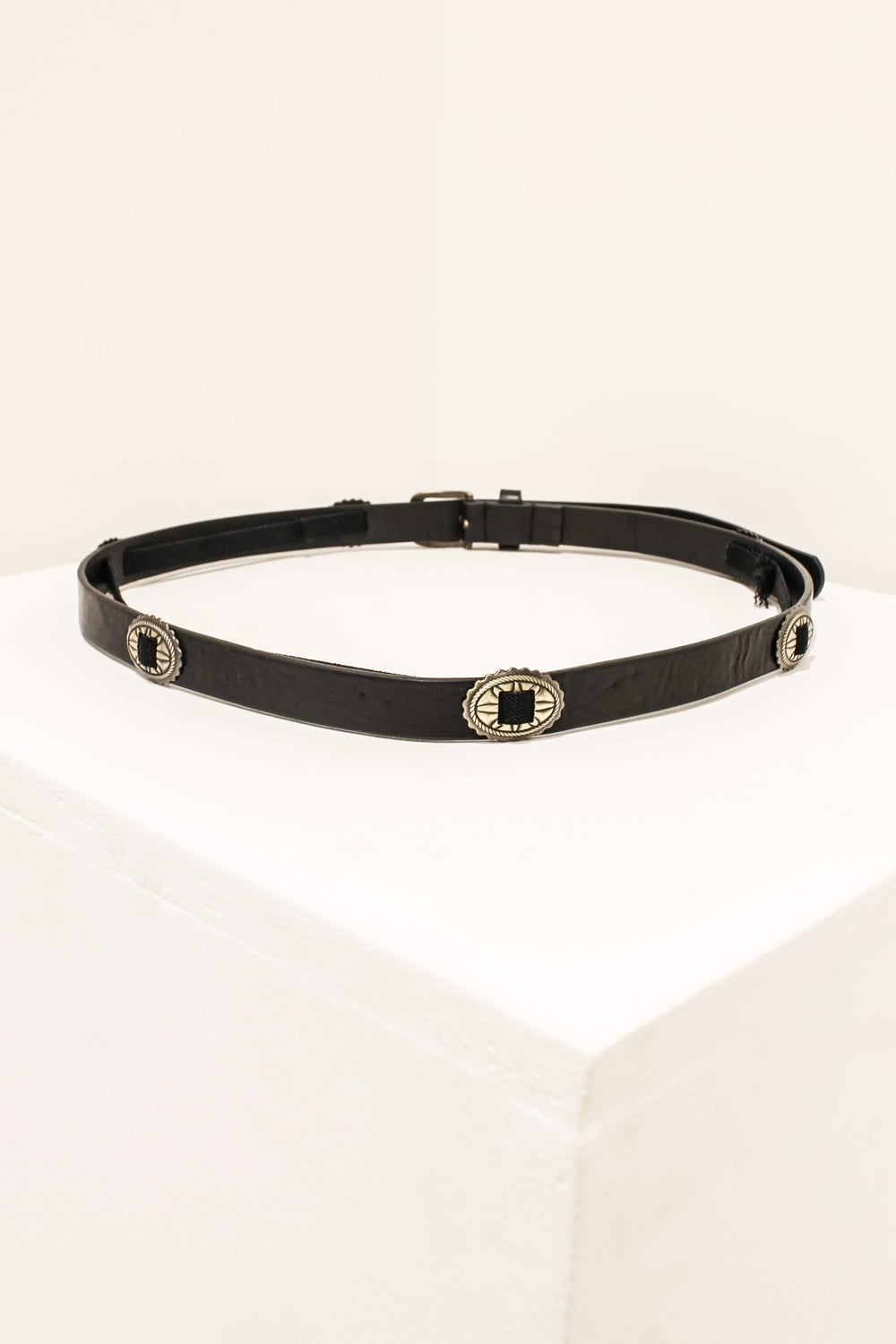 Camino Black Disc Western Belt