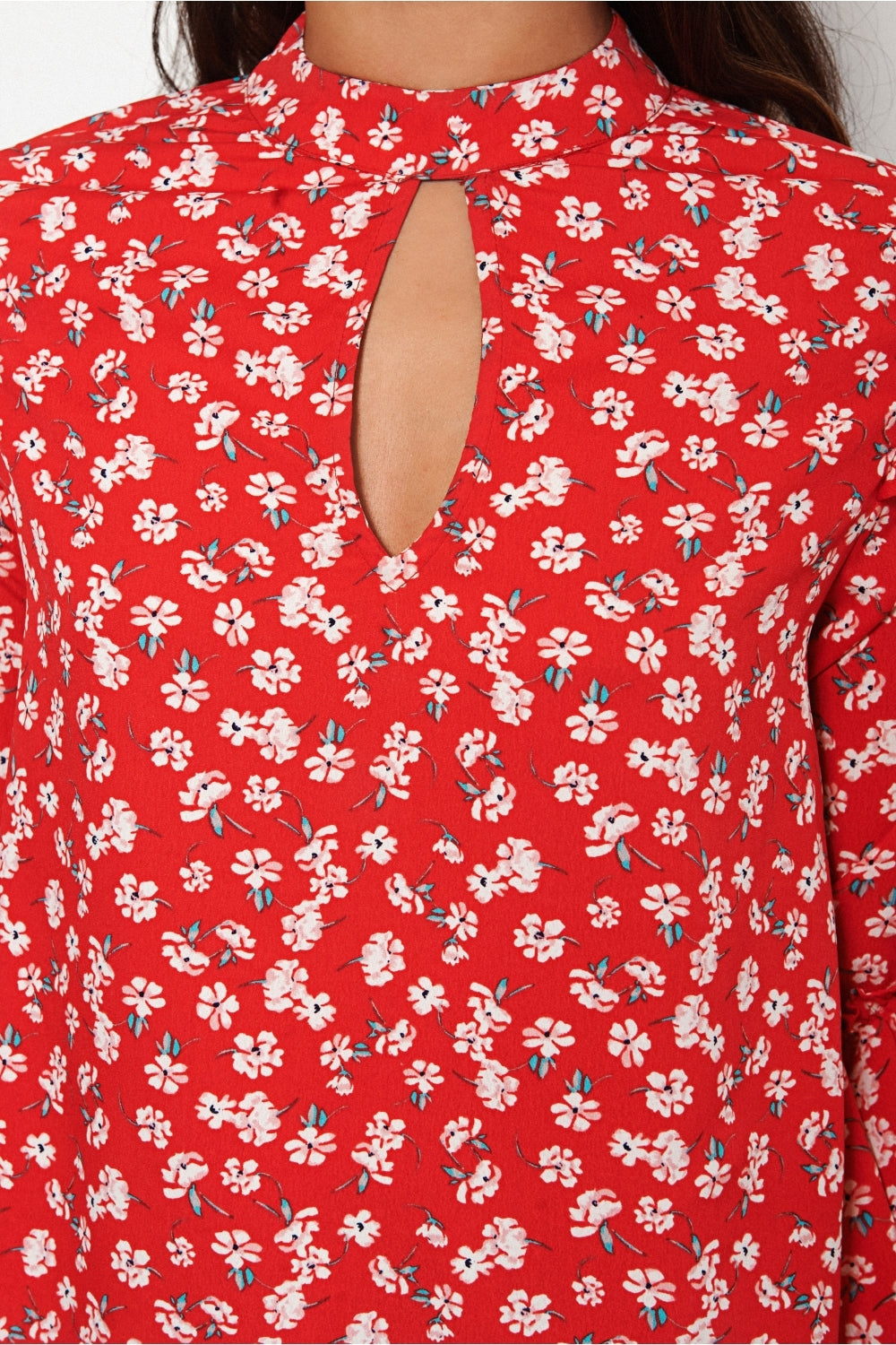 Nola Red Floral Blouse