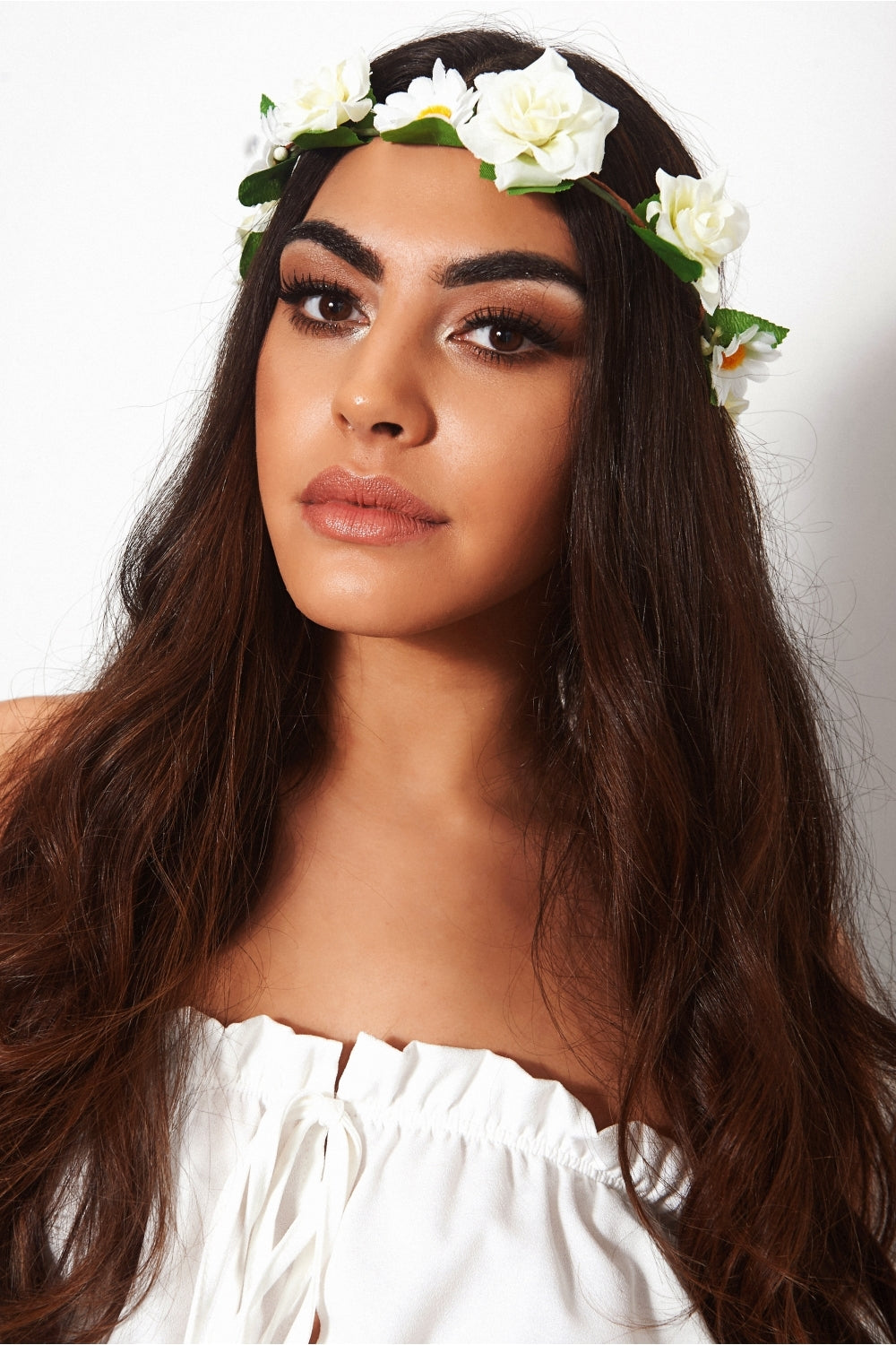 Cici White Daisy Headband