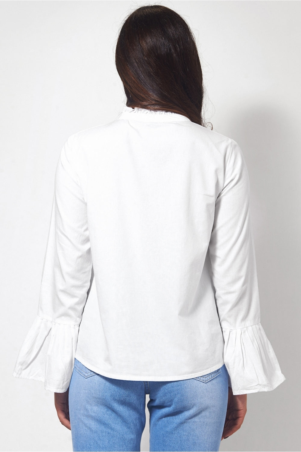 Coco White Ruffle Shirt