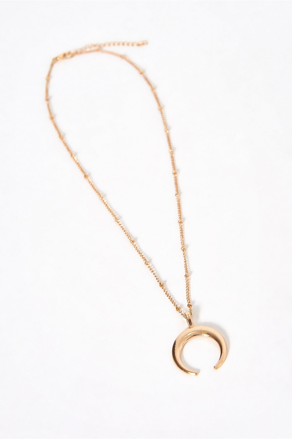 Gold Half Moon Necklace
