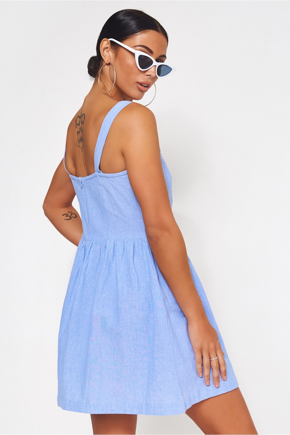 Blue Button Down Sundress