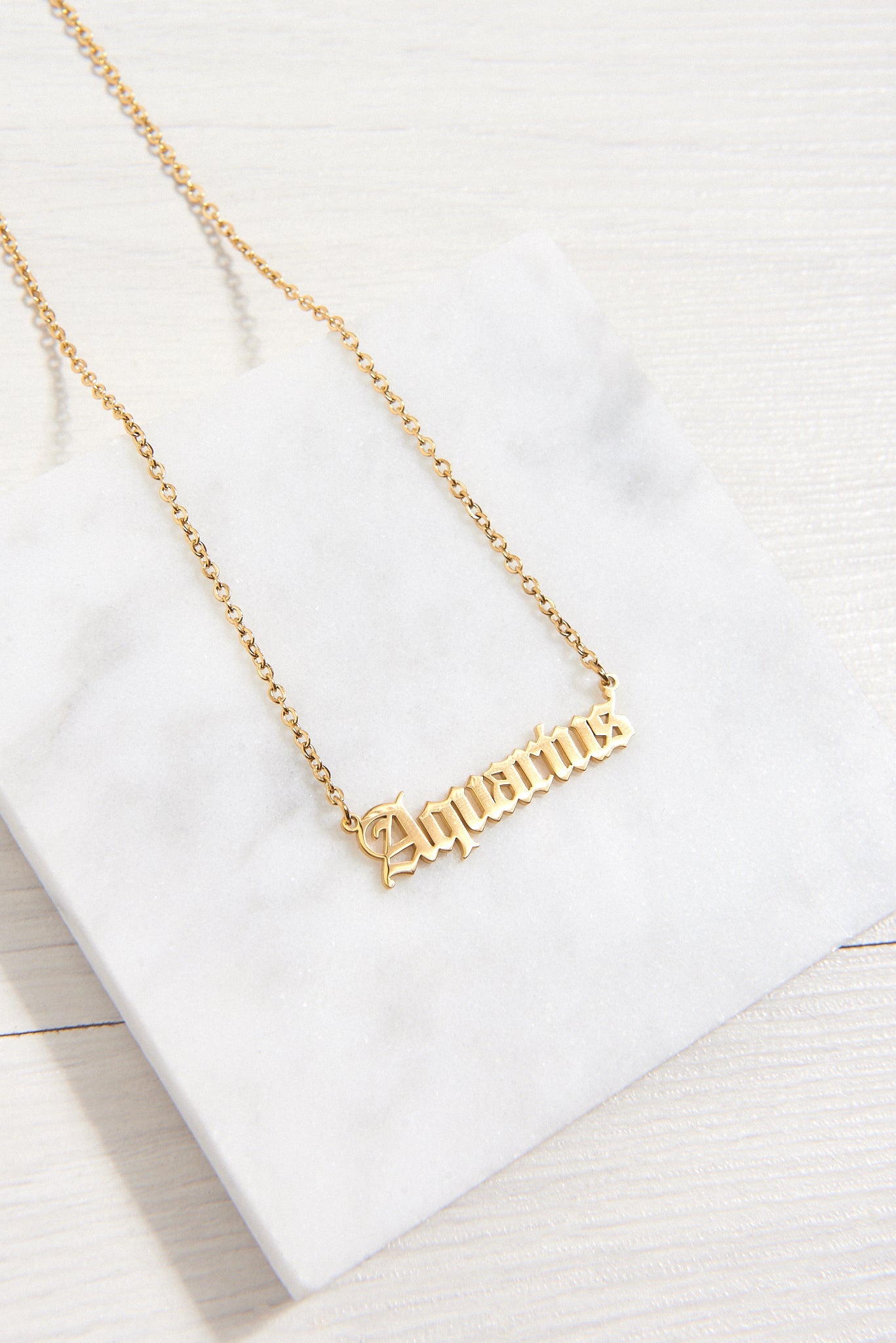 Gold Horoscope Star Sign Necklace