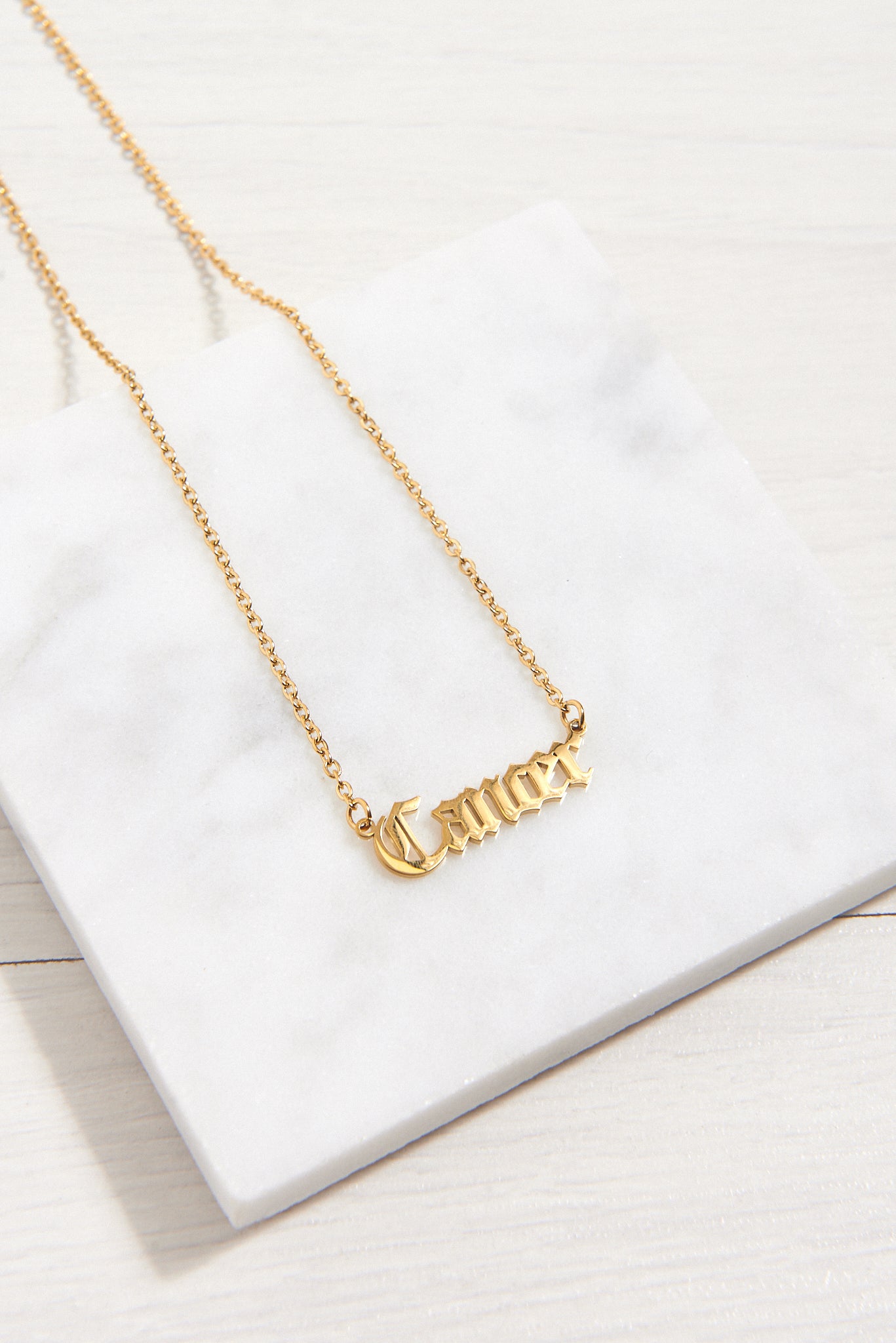 Gold Horoscope Star Sign Necklace