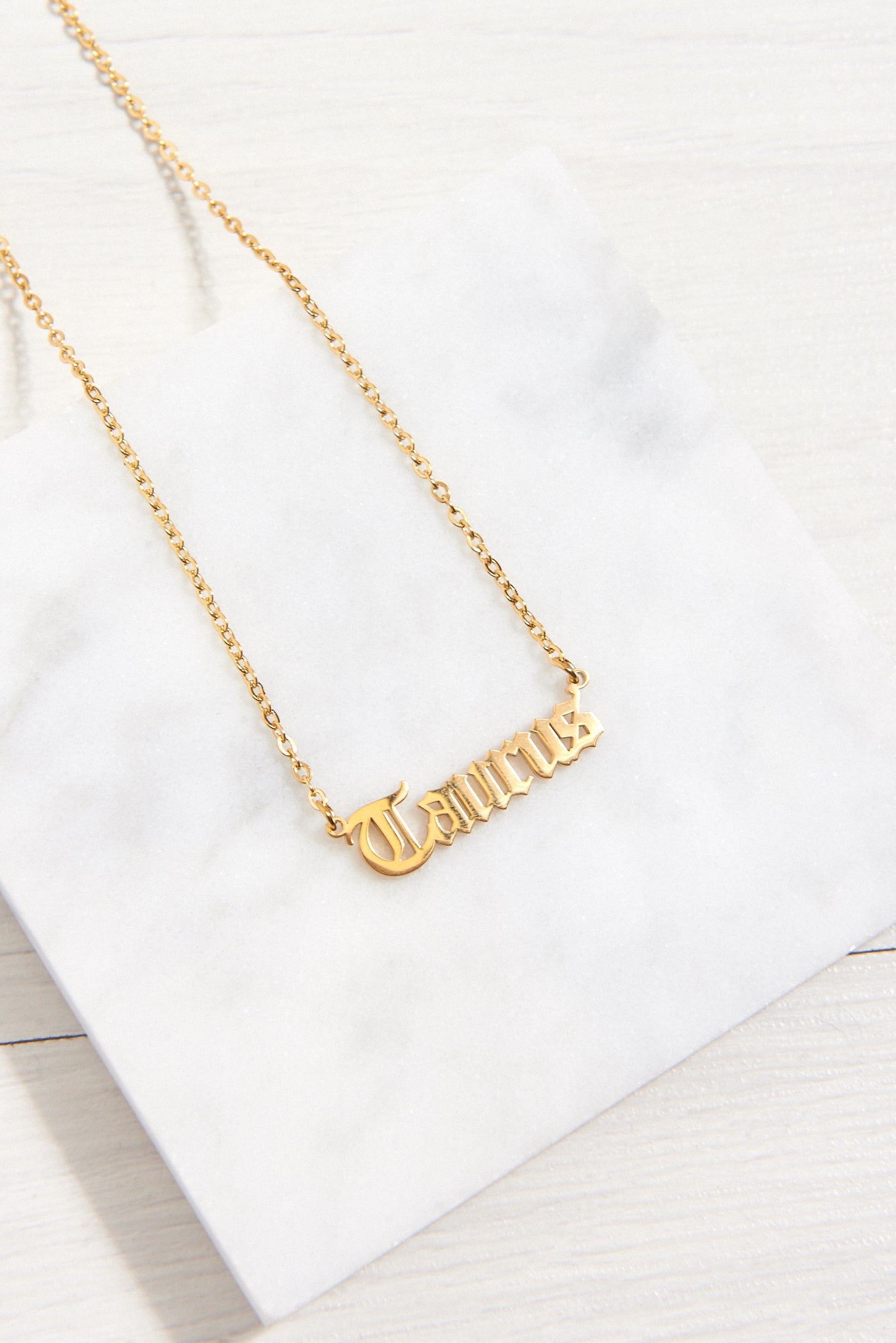 Gold Horoscope Star Sign Necklace