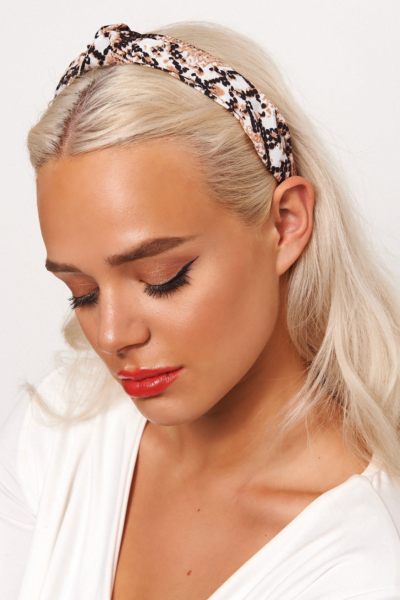 Brown Snakeskin Headband