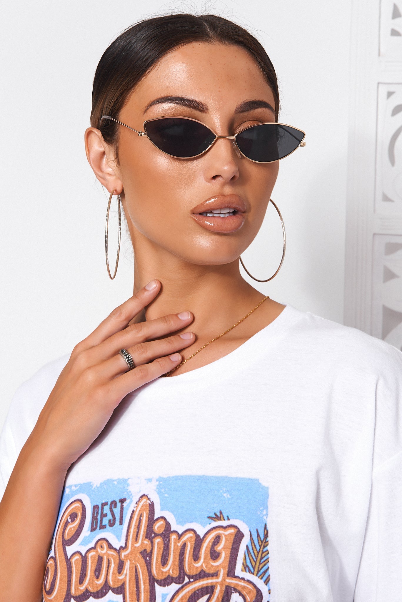 Gold Cat Eye Sunglasses