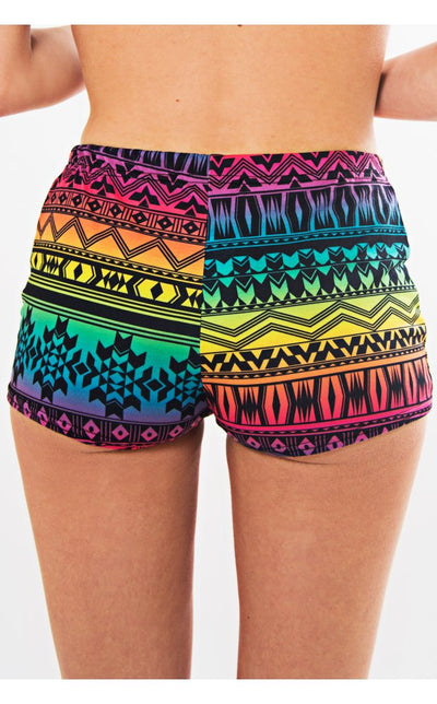 Rainbow Summer Fusion Aztec Shorts