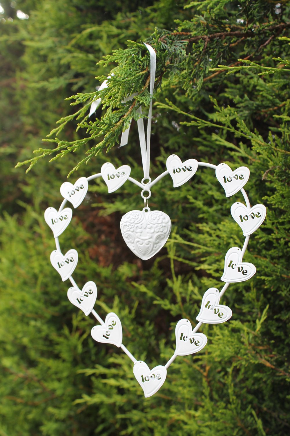 White Love Decorative Heart