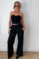Black Wide Leg Joggers