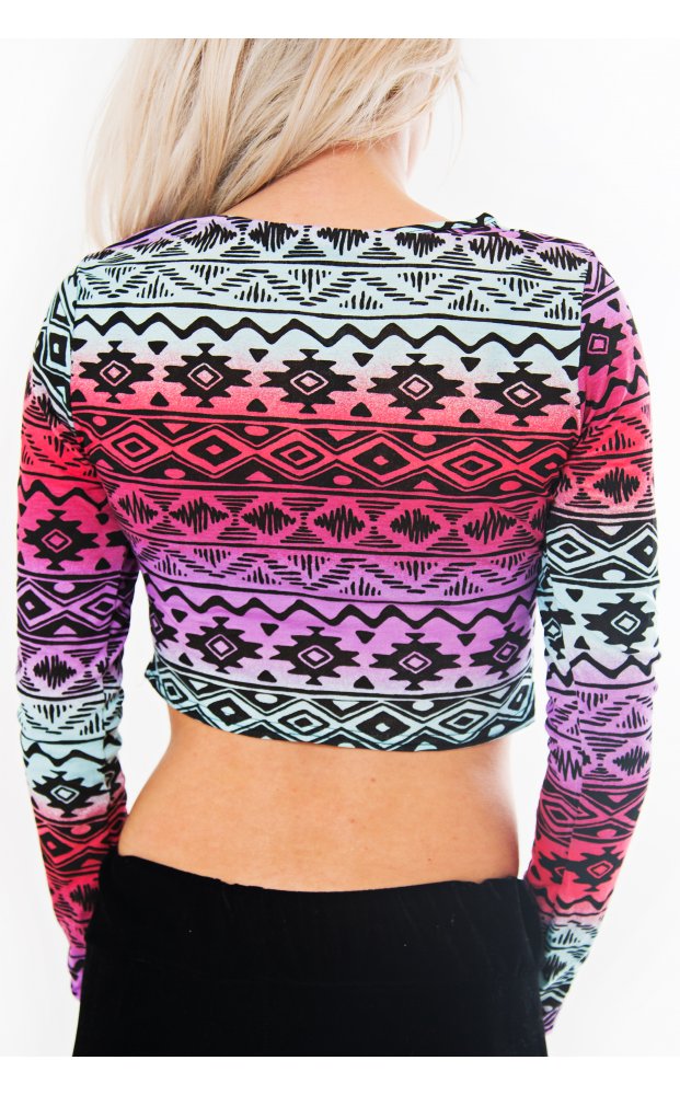 No Rules Aztec Crop Top