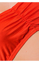 Orange Bandeau Top