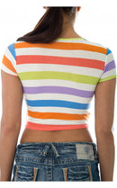 Candy Stripe Crop Top