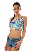 Blue Bloom Break Crop Top