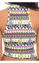 Yellow High Velocity Crop Top