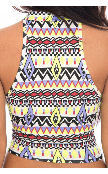 Yellow High Velocity Crop Top