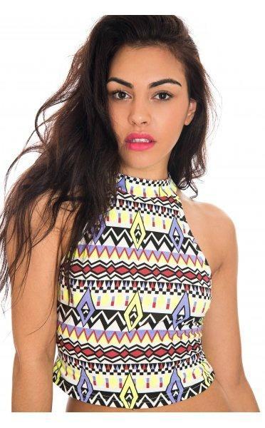 Yellow High Velocity Crop Top