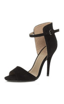 Suzi Black Suede Heels