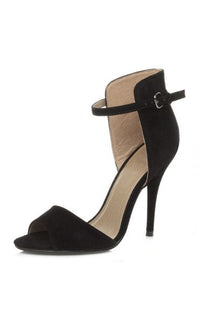 Suzi Black Suede Heels