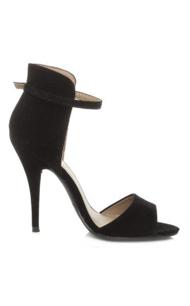 Suzi Black Suede Heels