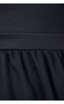 Suri Chiffon Cut Out Heart Back Skater Dress In Black