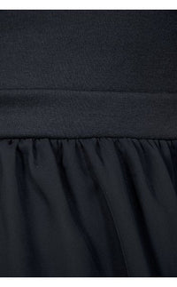 Suri Chiffon Cut Out Heart Back Skater Dress In Black