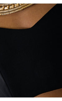 Black Bardot Bralet Top