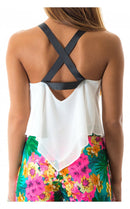 Limelight Strap Back Chiffon Top