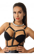 Limited Edition Black Caged Harness Top