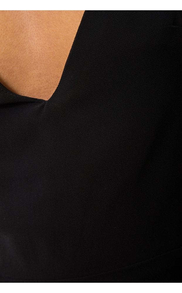 Lila Black Cross Back Mini Dress