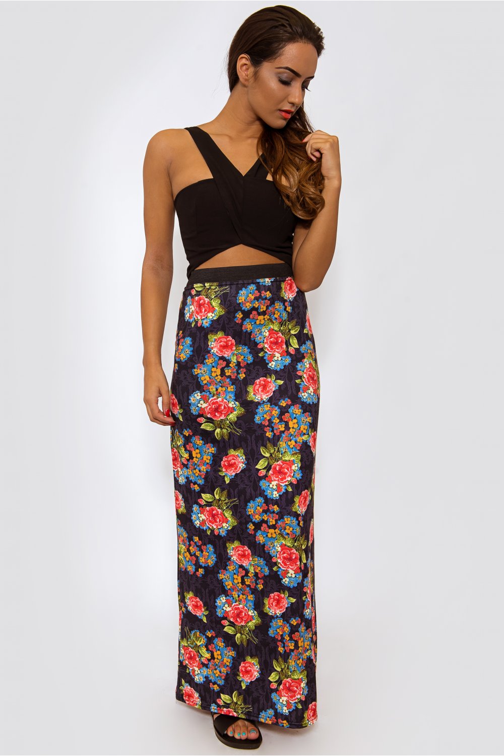 Floral Maxi Skirt