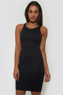 Olivia Black Strap Back Mini Dress