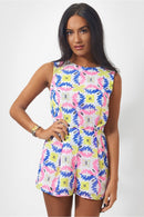 Miami Bright Aztec Playsuit
