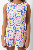 Miami Bright Aztec Playsuit