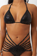 Limited Edition Black Sequin Swimsuit