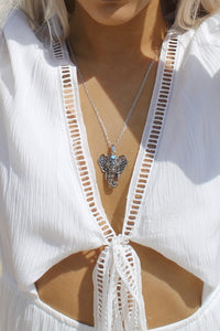 Silver Elephant Necklace