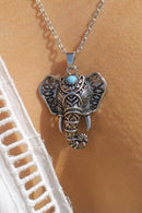 Silver Elephant Necklace