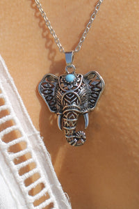Silver Elephant Necklace