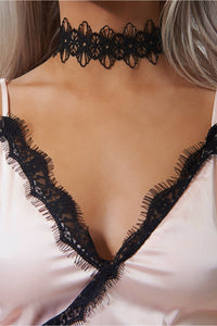 Arcadia Black Vintage Lace Choker