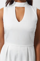 Liana White Choker Playsuit