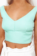 Liona Mint Bralet Top