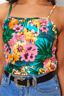 Tropicano Floral Print Vest Top
