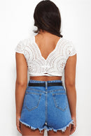 Liv White Multiway Crop Top